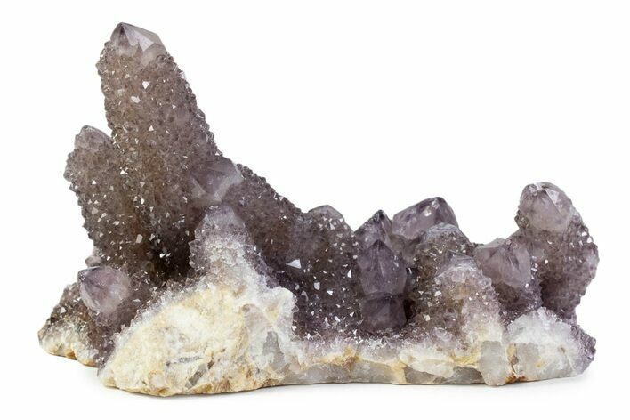 Sparkling Smoky Amethyst Cactus Crystal Cluster - South Africa #373465